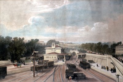 Tunbridge Wells Railway Station, Kent, c.1840s by John Cooke Bourne