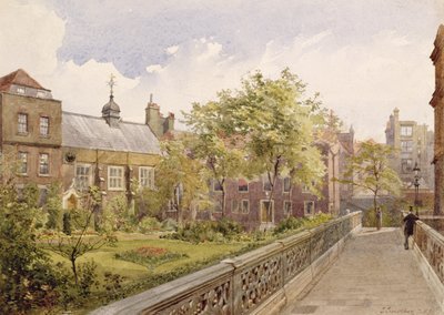 Staple Inn Hall from the Garden by John Crowther