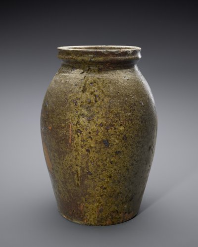 Jar, c. 1850-1883 by John Davis (attr.to) Leopard