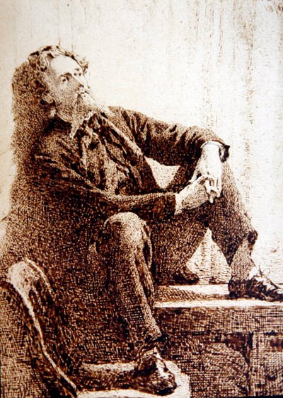 Portrait of Charles Keene by John Dawson Watson