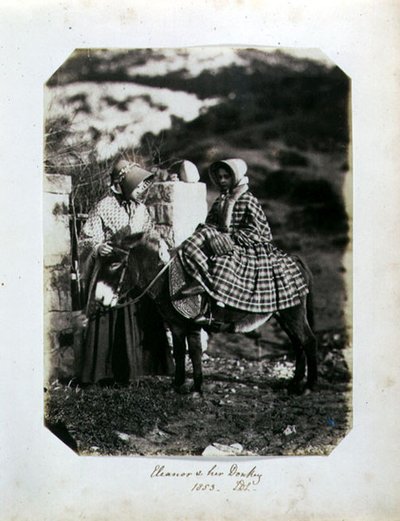 Eleanor and her Donkey by John Dillwyn Llewelyn
