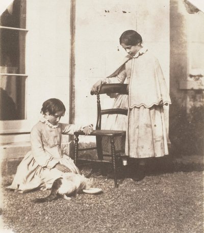 Feeding Poor Puss by John Dillwyn Llewelyn