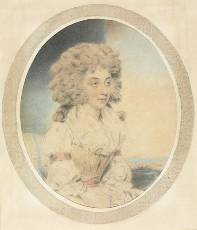 Seated Young Lady Facing Right by John Downman
