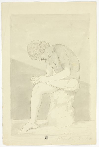 The Thorn-Picker (Lo Spinario) by John Downman