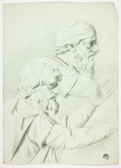 Two Men in Profile (from Bas Relief) by John Downman