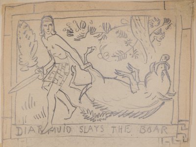 Diarmuid Slays the Boar by John Duncan