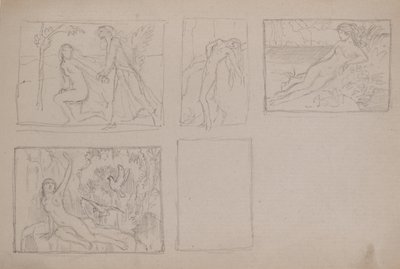 Untitled [Nude figures in a landscape] by John Duncan