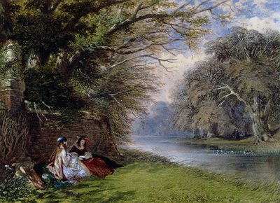 Young Ladies by a River by John Edmund Buckley
