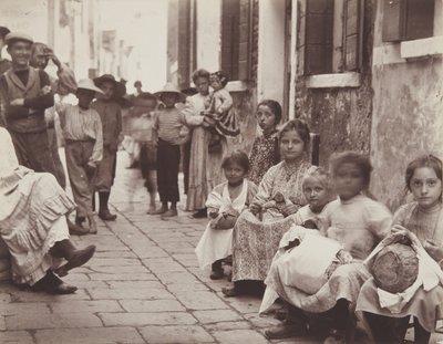Burano - Lace Workers by John Edward Alyosius Steggall