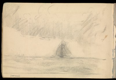 Seascape, sketchbook by John Everett