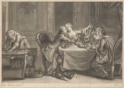 Prodigal Son with Harlots by John Faber the younger