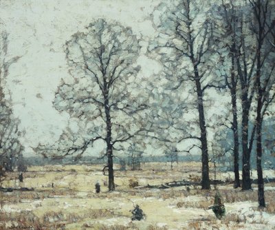 Winter Hickories by John Fabian Carlson