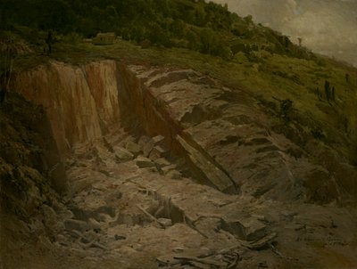 An Abandoned Quarry by John Ferguson Weir