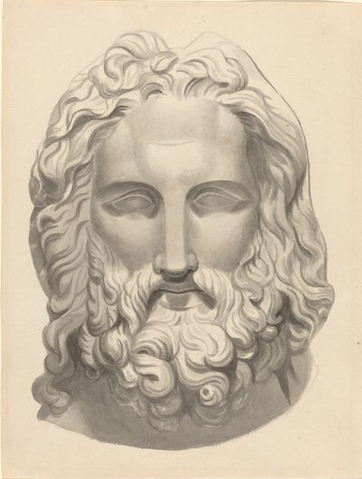 Antique Bearded Head by John Flaxman
