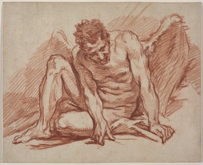 Male Academy with Wings by John Flaxman