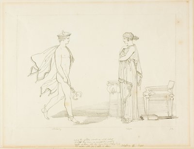 Mercury and Calypso by John Flaxman