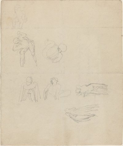 Sheet of Figures Studies by John Flaxman