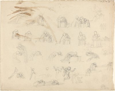 Sheet of Studies by John Flaxman