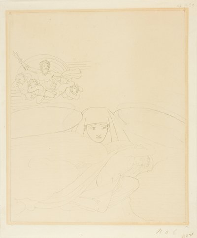 Sleep Escaping from the Wrath of Zeus by John Flaxman