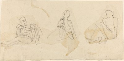 Three Seated Figures by John Flaxman