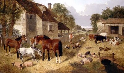 Farmyard Scene by John Frederick Herring Jnr