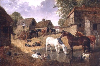 Loading the Hay Wagon by John Frederick Herring Jnr