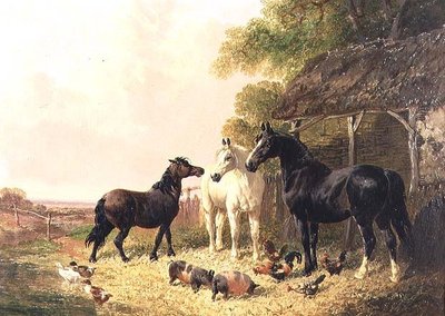 The Farmyard by John Frederick Herring Jnr