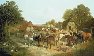 An English Homestead by John Frederick Herring Senior