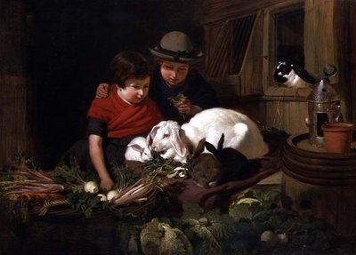 Rabbit Fanciers by John Frederick Herring Senior