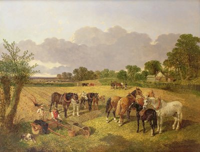 Resting Plough Team by John Frederick Herring Senior