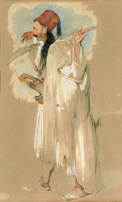 A Suliote Warrior by John Frederick Lewis