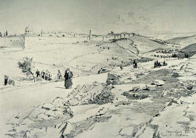 Jerusalem, with the Road from Bethany, 1902 by John Fulleylove
