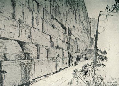 The Wall of the Wailing-Place by John Fulleylove