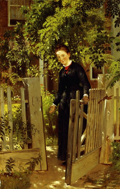 Walk In by John George Brown