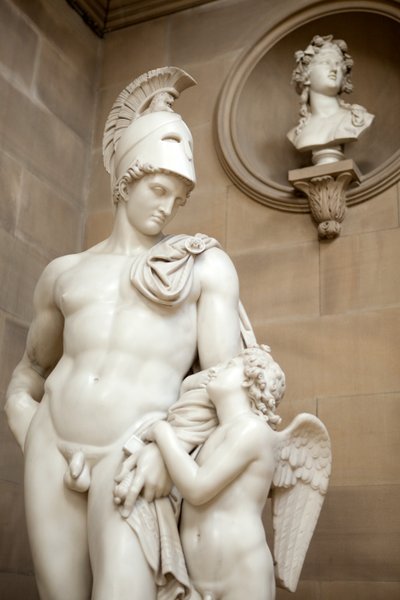 Mars restrained by Cupid by John Gibson
