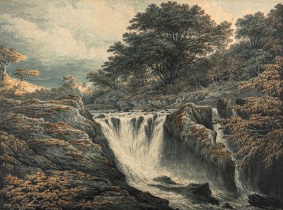 A Cascade at Evening by John Glover