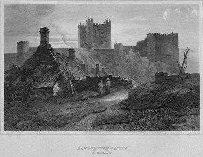 Bamborough Castle, Northumberland, 1814 by John Greig