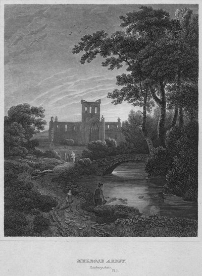 Melrose Abbey, Roxburghshire, 1814 by John Greig