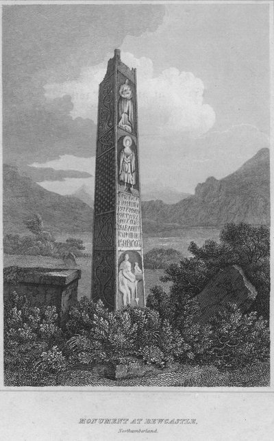 Monument at Bewcastle, Northumberland, 1814 by John Greig