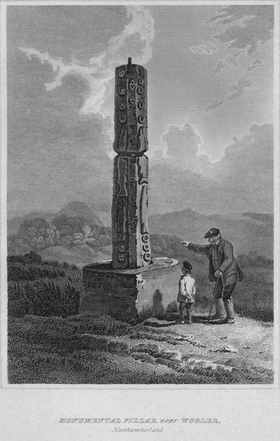 Monumental Pillar, near Wooler, Northumberland by John Greig