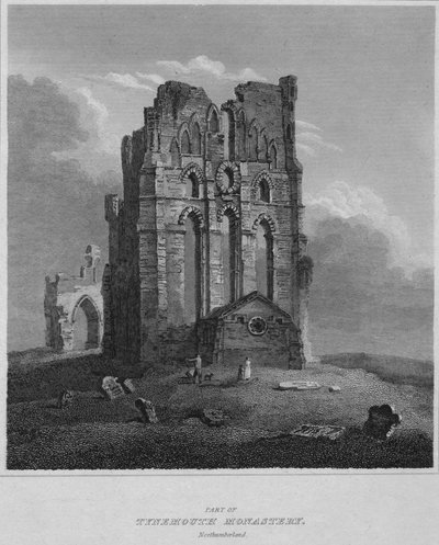 Part of Tynemouth Monastery, Northumberland by John Greig