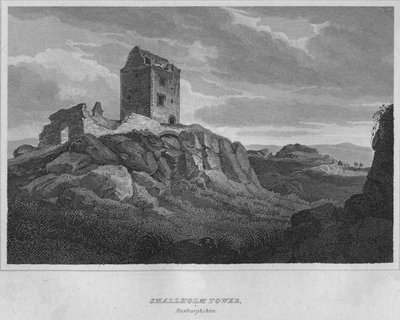 Smallholm Tower, Roxburghshire by John Greig