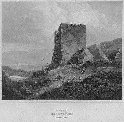 The Tower of Goldieland, Roxburghshire by John Greig