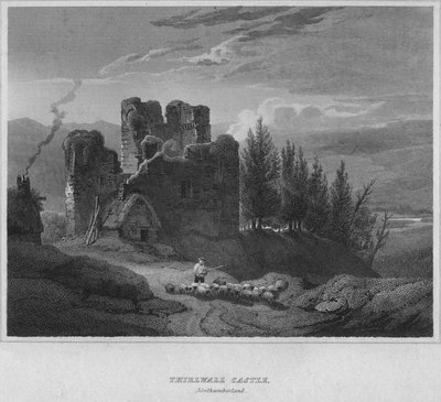 Thirlwall Castle, Northumberland, 1814 by John Greig