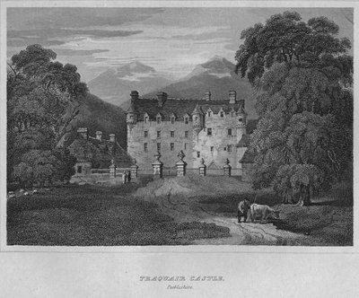 Traquair Castle, Peebleshire, 1814 by John Greig