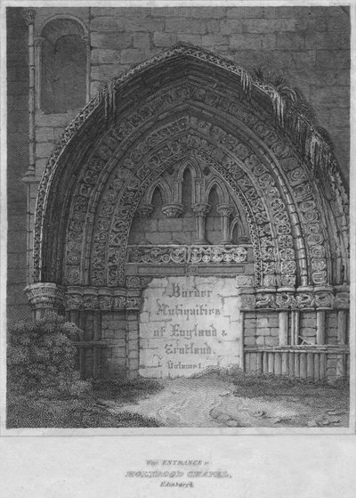 West Entrance to Holyrood Chapel, Edinburgh by John Greig