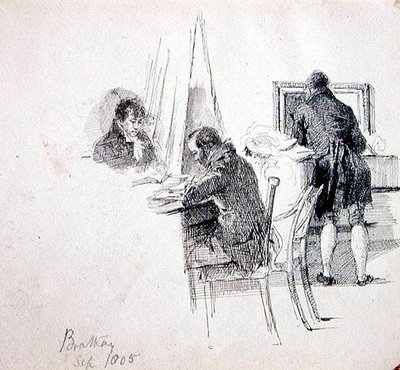 A Group in an Interior, Brathay by John Harden