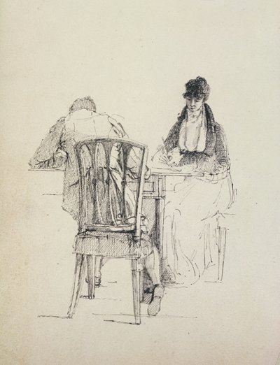 A Man Reading by John Harden