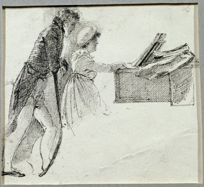 At the Piano by John Harden