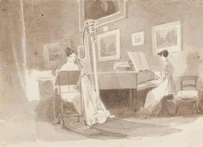 Harpist by John Harden